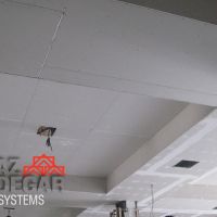 پانل کوبی سقف کاذب با پنل RG12.5 کناف و اجرای بتونه درزگیری
