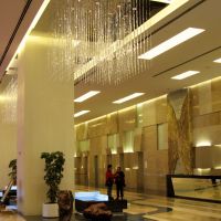 00054 - طراحی مدرن لابی هتل - دیوار و سقف  کاذب دکوراتیو کناف